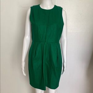 Elegant Green Sleeveless Dress